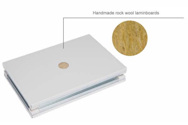 Laminados de lã de rocha artesanal