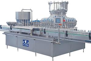 Máquina de enchimento e lavagem de garrafas de vidro e nitrogênio