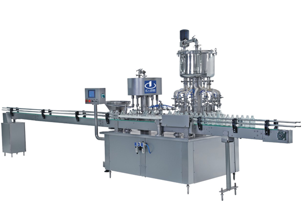 Glass Bottle Filling and Stoppering Machine