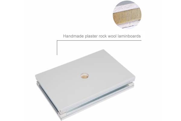Handmade plaster rock wool laminboards